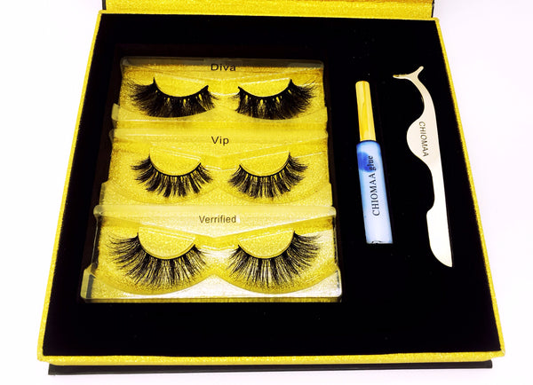 3 Set Chiomaa DIVALICIOUS lash collection